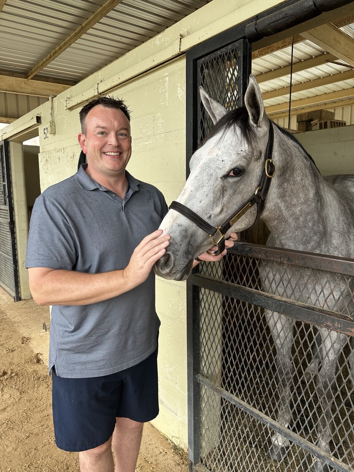 Adam with Dunamis Thoroughbreds' newest colt