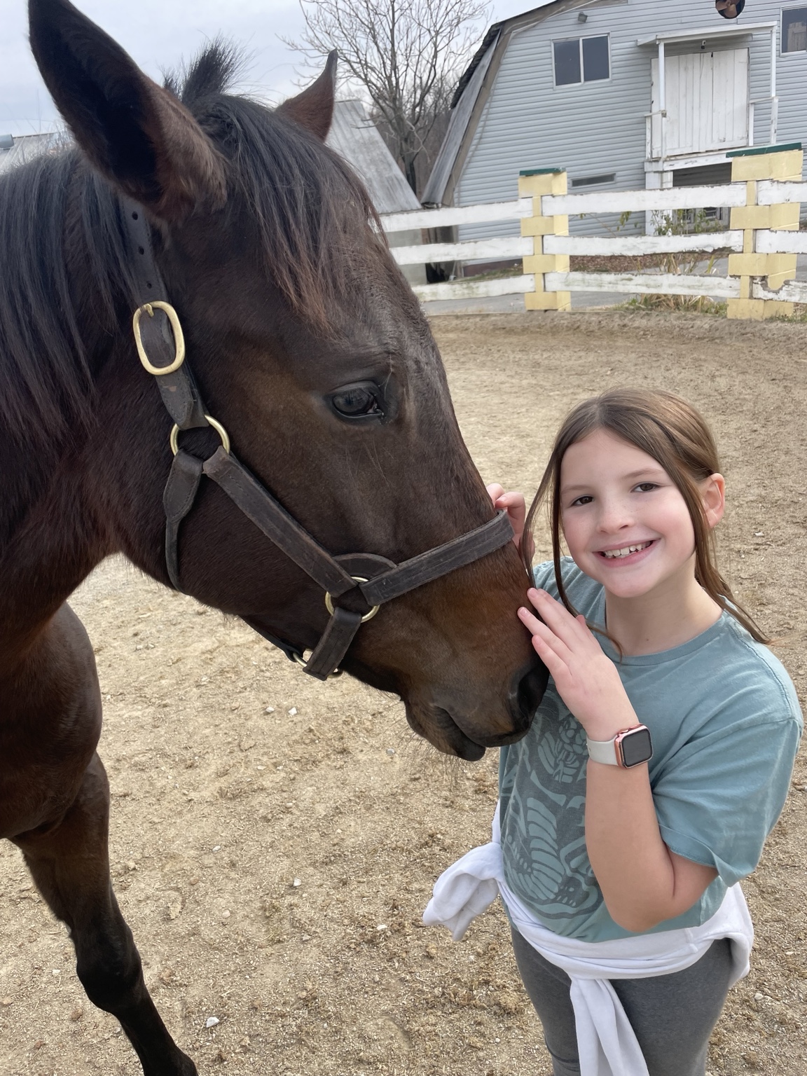 Rachel with Daisy at Bannon Woods Farm