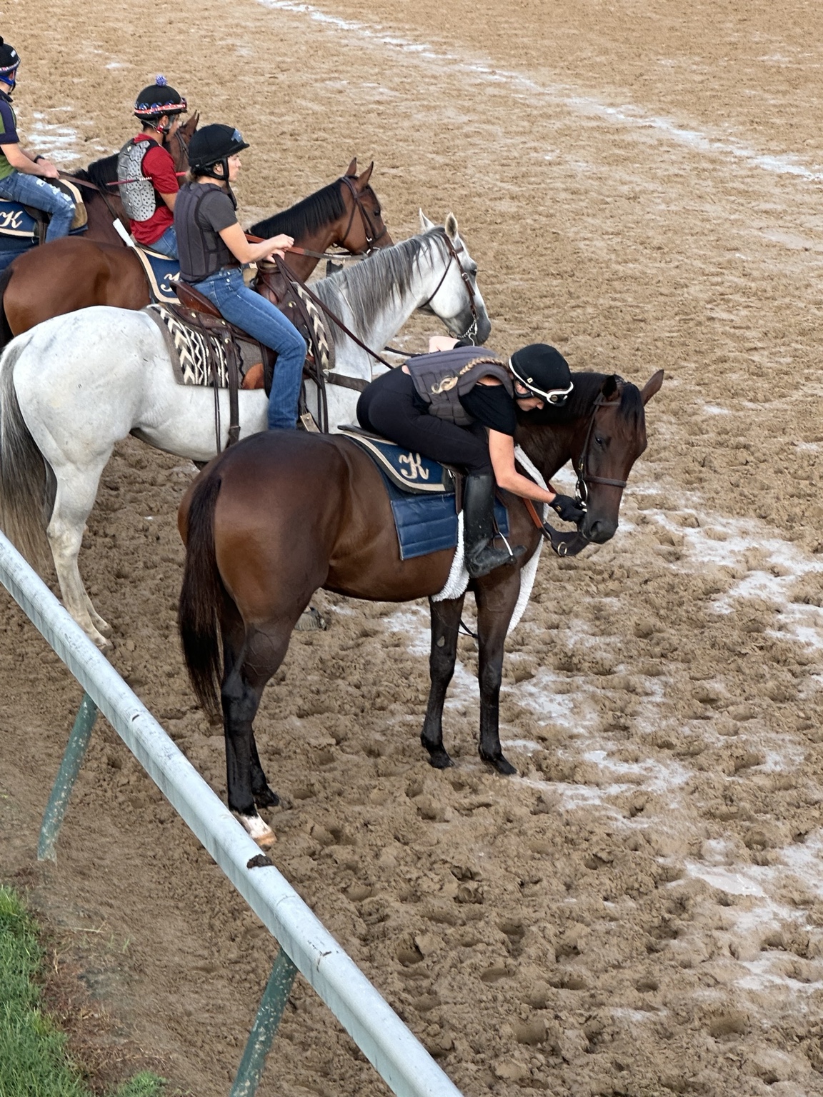 Daisy training at Churchill Downs