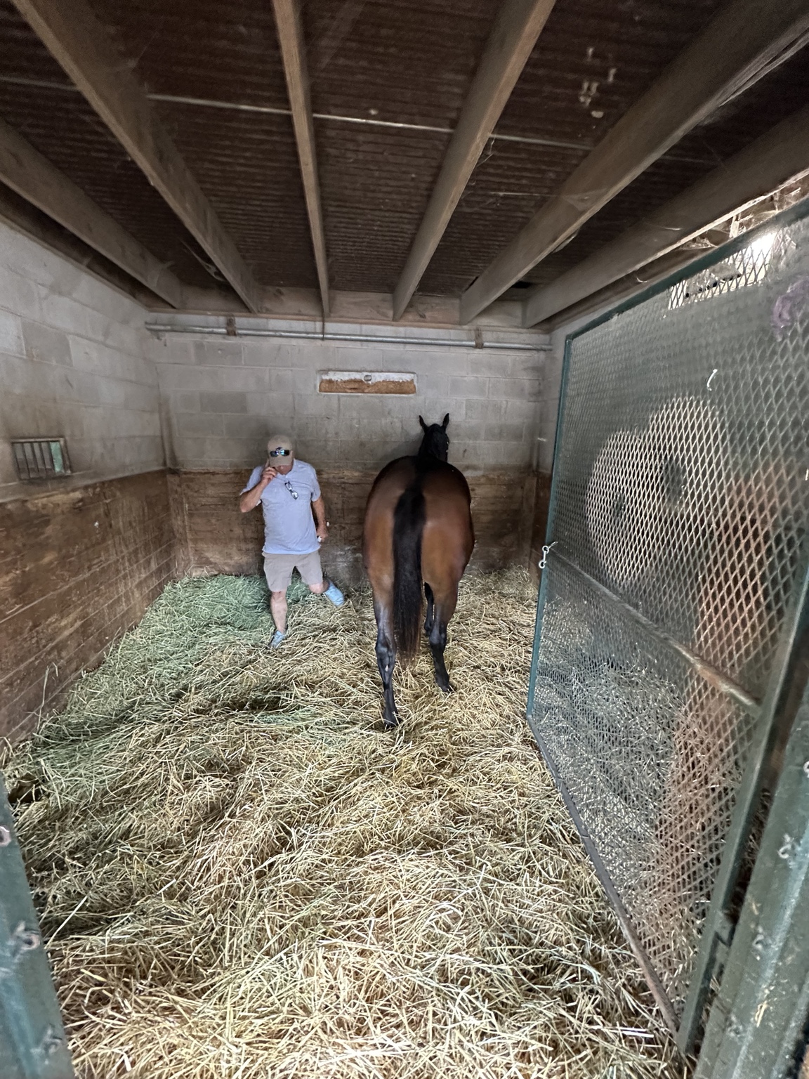 Eric Foster with Hip 4660 after the purchase